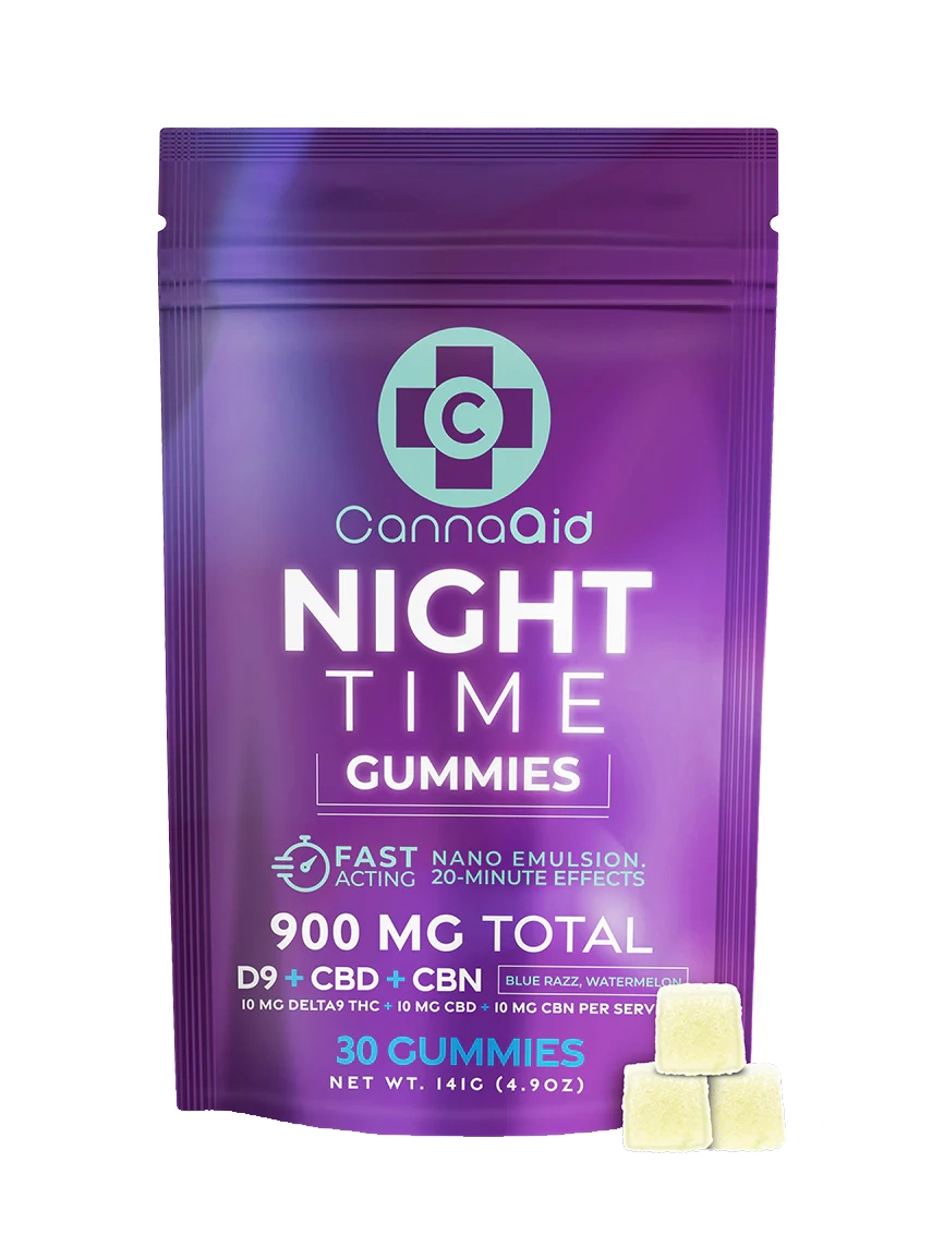 CannaAid - THC + CBD + CBN - Night time gummy - Wellness Supply Center CannaAid - THC + CBD + CBN - Night time gummy - Wellness Supply Center